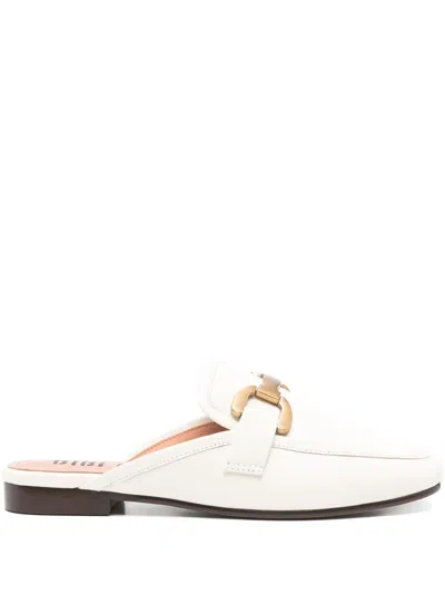 Bibi Lou Vela Mules In White