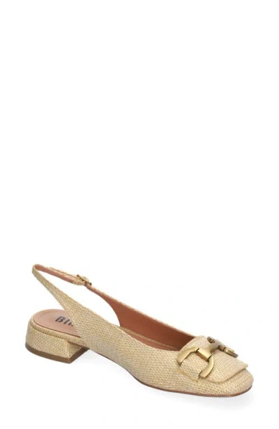Bibi Lou Vela Slingback Pump In Natural