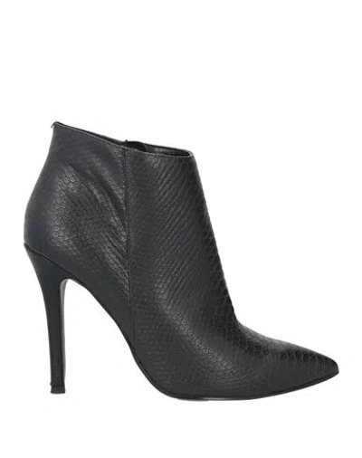 Bibi Lou Woman Ankle Boots Black Size 11 Synthetic Material