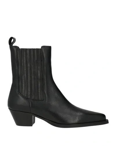 Bibi Lou Woman Ankle Boots Black Size 9 Leather