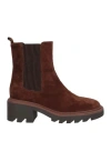 Bibi Lou Woman Ankle Boots Chocolate Brown Size 7 Leather