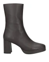 Bibi Lou Woman Ankle Boots Dark Brown Size 8 Soft Leather