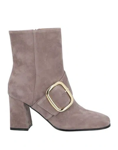 Bibi Lou Woman Ankle Boots Dove Grey Size 8 Leather