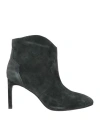 Bibi Lou Woman Ankle Boots Lead Size 8 Leather In Grey
