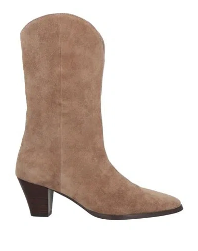 Bibi Lou Woman Ankle Boots Sand Size 11 Leather