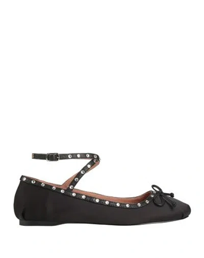 Bibi Lou Woman Ballet Flats Black Size 8 Textile Fibers