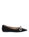 Bibi Lou Woman Ballet Flats Black Size 8 Leather In Black