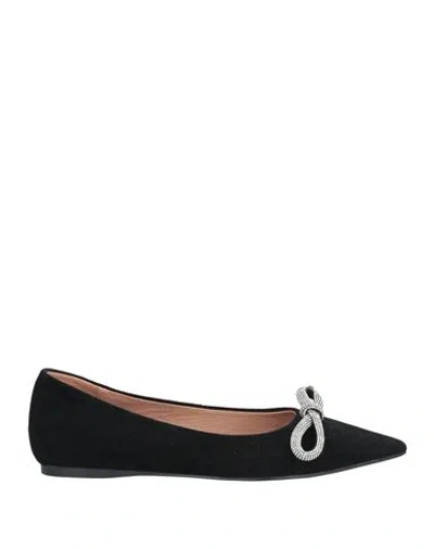 Bibi Lou Woman Ballet Flats Black Size 8 Leather