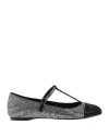 Bibi Lou Woman Ballet Flats Black Size 8 Textile Fibers In Black