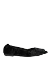 Bibi Lou Woman Ballet Flats Black Size 8 Textile Fibers In Black