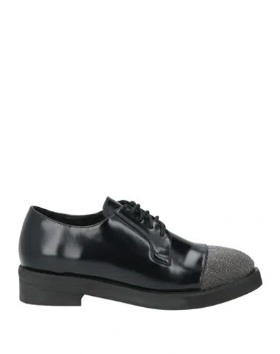 Bibi Lou Woman Lace-up Shoes Black Size 7 Synthetic Fibers