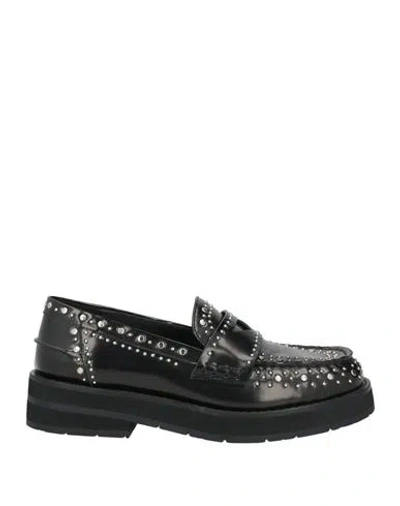 Bibi Lou Woman Loafers Black Size 8 Leather