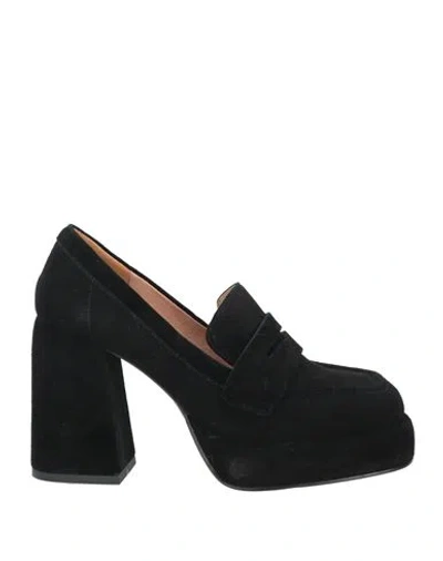 Bibi Lou Woman Loafers Black Size 8 Leather