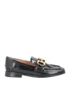 Bibi Lou Woman Loafers Black Size 8 Leather In Black