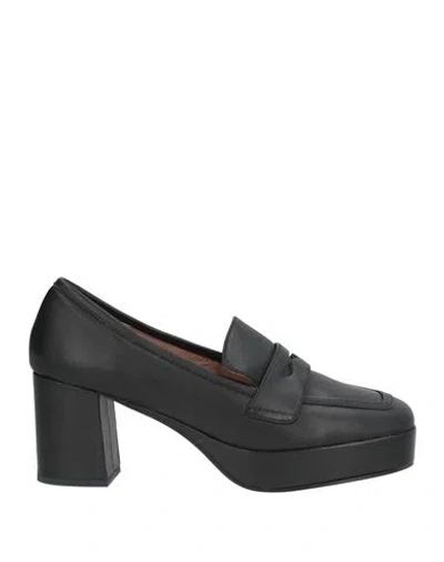 Bibi Lou Woman Loafers Black Size 9 Leather