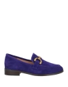 Bibi Lou Woman Loafers Bright Blue Size 9 Soft Leather