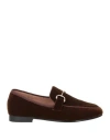 Bibi Lou Woman Loafers Brown Size 6 Textile Fibers