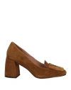Bibi Lou Woman Loafers Brown Size 7 Leather