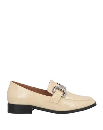 Bibi Lou Woman Loafers Cream Size 8 Synthetic Fibers In White
