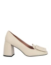Bibi Lou Woman Loafers Cream Size 8 Leather In White