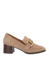 Bibi Lou Woman Loafers Dove Grey Size 7 Soft Leather In Grey