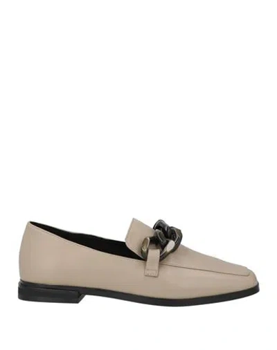 Bibi Lou Woman Loafers Dove Grey Size 8 Leather