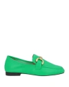 Bibi Lou Woman Loafers Green Size 10 Leather