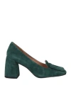 Bibi Lou Woman Loafers Green Size 8 Leather In Green
