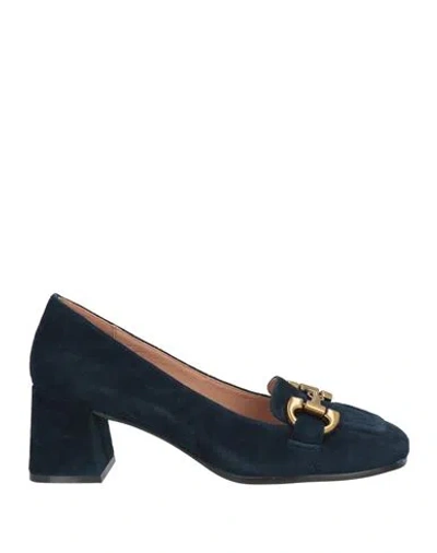 Bibi Lou Woman Loafers Midnight Blue Size 8 Leather
