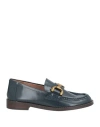 Bibi Lou Woman Loafers Navy Blue Size 8 Leather