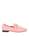 Bibi Lou Woman Loafers Pink Size 8 Leather