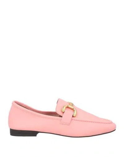 Bibi Lou Woman Loafers Pink Size 8 Leather