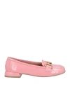 Bibi Lou Woman Loafers Pink Size 8 Leather