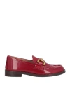 Bibi Lou Woman Loafers Red Size 8 Leather