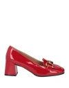Bibi Lou Woman Loafers Red Size 8 Textile Fibers