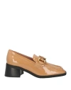 Bibi Lou Woman Loafers Sand Size 8 Leather In Beige