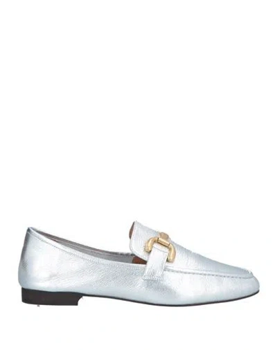 Bibi Lou Woman Loafers Silver Size 8 Leather