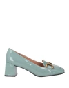 Bibi Lou Woman Loafers Sky Blue Size 10 Textile Fibers