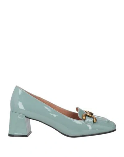 Bibi Lou Woman Loafers Sky Blue Size 10 Textile Fibers In Blue