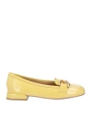 Bibi Lou Woman Loafers Yellow Size 6 Leather