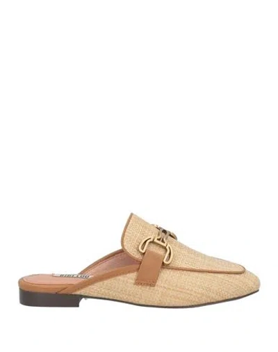 Bibi Lou Woman Mules & Clogs Beige Size 8 Textile Fibers