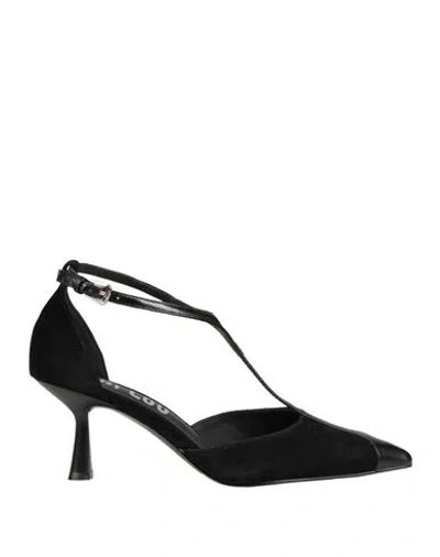 Bibi Lou Woman Pumps Black Size 6 Leather