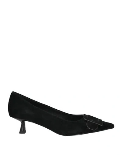 Bibi Lou Woman Pumps Black Size 8 Leather