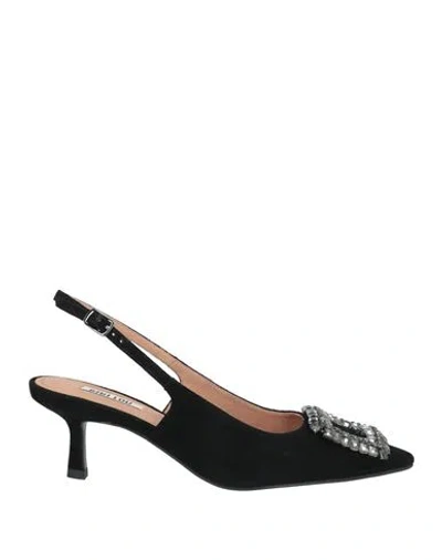 Bibi Lou Woman Pumps Black Size 8 Leather