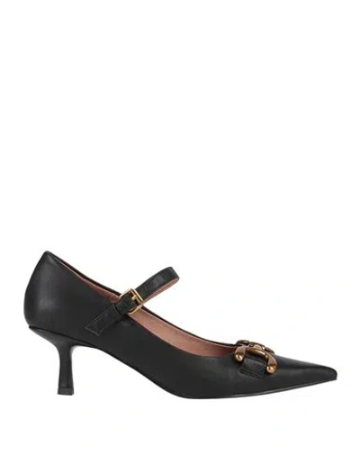 Bibi Lou Woman Pumps Black Size 8 Leather