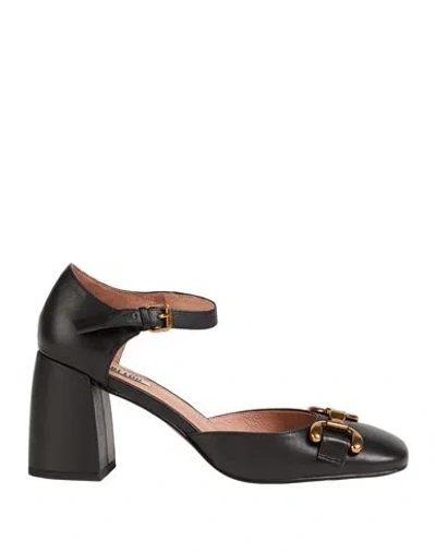 Bibi Lou Woman Pumps Black Size 7 Leather