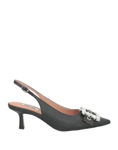 Bibi Lou Woman Pumps Black Size 8 Textile Fibers