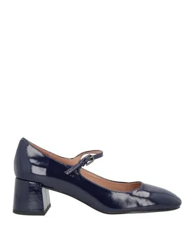 Bibi Lou Woman Pumps Blue Size 6 Leather