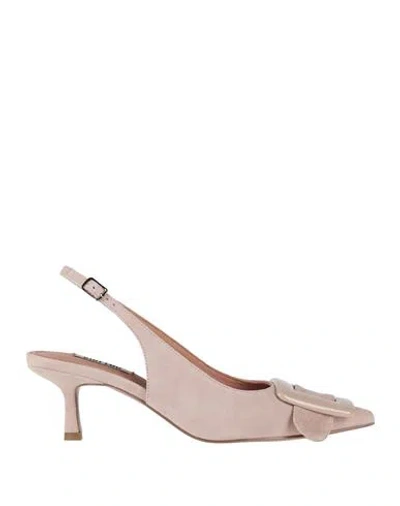 Bibi Lou Woman Pumps Blush Size 7 Leather In Pink