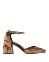 Bibi Lou Woman Pumps Brown Size 8 Textile Fibers